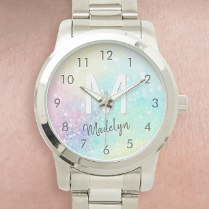 Glitter Colorful Glamoureus  Patroon Horloge