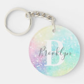 Glitter Colorful Glamoureus  Patroon Sleutelhanger (Voorkant)