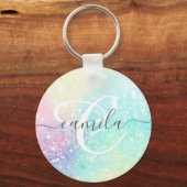 Glitter Colorful Glamoureus Patroon Sleutelhanger (Voorkant)