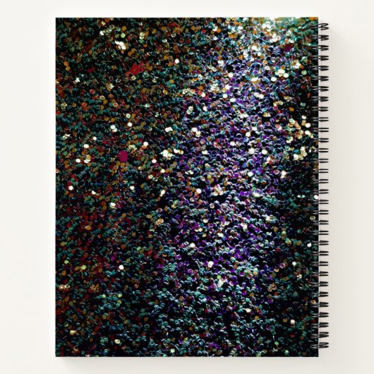 Glitter comet & sterren notitieboek (Achterkant)