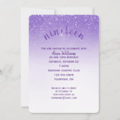 Glitter Confetti 19e verjaardagsfeestje Kaart (Voorkant)