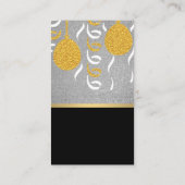 Glitter | Confetti Balloons Evenementenplanner Visitekaartje (Achterkant)
