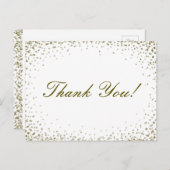 Glitter Confetti Bedankt Briefkaart (Voorkant / Achterkant)