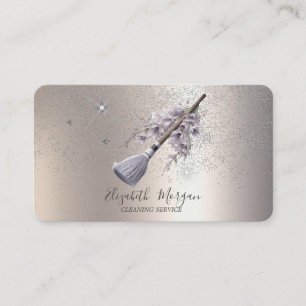 Glitter Confetti Bloemenbezem Visitekaartje