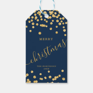 Glitter Confetti Navy Cadeaulabel