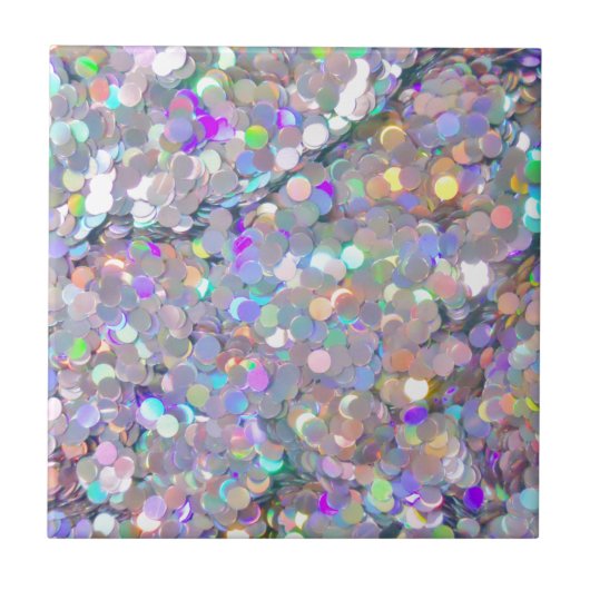 Glitter Confetti Sparkles Tegeltje (Voorkant)