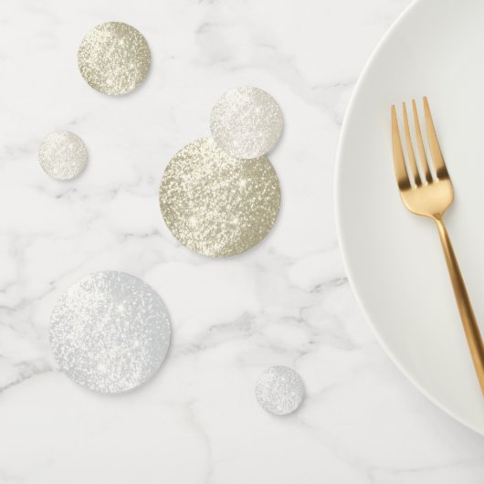 Glitter-Confetti voor goud en witte glitter Confetti (Groep)