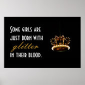 Glitter Crown Poster (Voorkant)