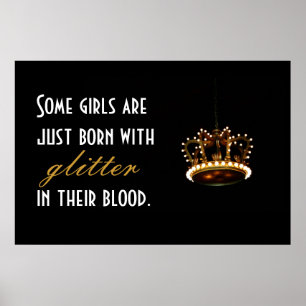 Glitter Crown Poster