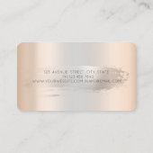 Glitter Cupcakes Silver Bruske Stroke Visitekaartje (Achterkant)