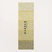 Glitter Custom Name Yoga Mat (Achterkant)