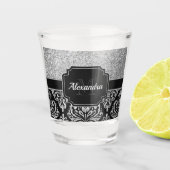 Glitter Damask Shot Glas (Voorkant)
