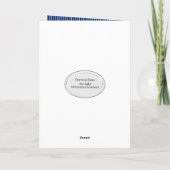 Glitter Deer On Snowflake Design Card Kaart (Achterkant)