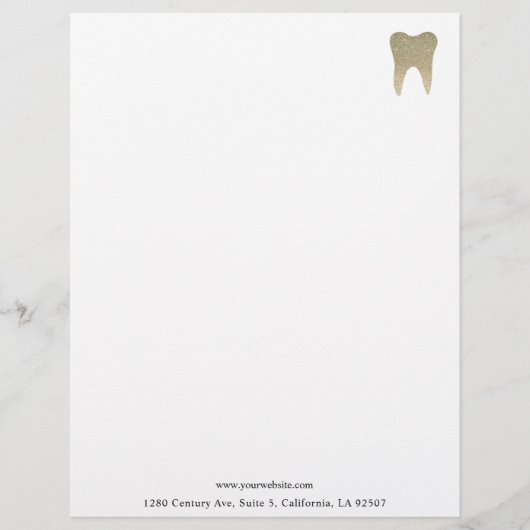 Glitter Dental Letterhead Briefhoofd (Voorkant)