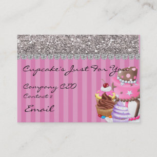 Glitter Design BAKERY-Visitekaartje OOK BLOKKEREN Visitekaartje