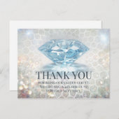 Glitter Diamond Gemstone Jewelry Designer Briefkaart (Voorkant / Achterkant)