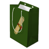 Glitter Diploma Afstuderen Medium Cadeauzakje (Achterkant Gekanteld)