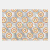 Glitter Donut Pattern Inpakpapier Vel (Voorkant 3)