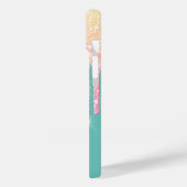Glitter Drift Pineapple Sun Cocktail Mint Green Case-Mate iPhone Case (Achterkant / Links)