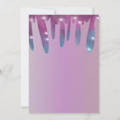 Glitter Drift Slime Party Birthday Sparkle Kaart (Achterkant)
