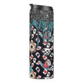 Glitter Drip Alice in Wonderland Thermosbeker (Geroteerd rechts)