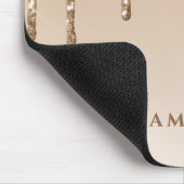 glitter drip girly personalized name muismat (Hoek)