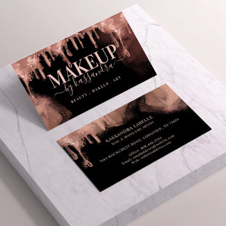 Glitter Drip Glam Makeup van Salon Black Visitekaartje