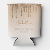Glitter Drip Quinceañera, speciaal ontwikkeld Blikjeskoeler (Voorkant)