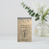 Glitter Drip | Scharen Logo Visitekaartje (Staand voorkant)