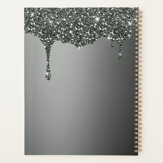 Glitter Dripping Paint Planner (Achterkant)