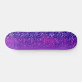 Glitter droogt Paarse roze Skateboard (Horizontaal)