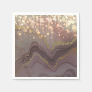 Glitter druipt elegant feest servet