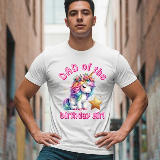 Glitter eenhoorn magische meisjes leeftijd verjaar t-shirt