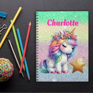 Glitter eenhoorn magische ster notitieboek