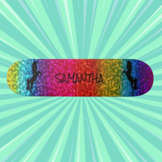 Glitter Eenhoorn Skateboard