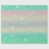 Glitter Eenhoorn Textuur Cadeaupapier (Vlak)