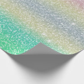 Glitter Eenhoorn Textuur Cadeaupapier (Hoek)