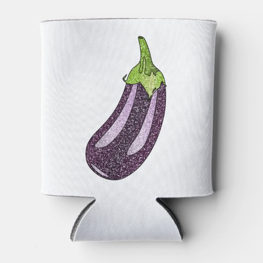 Glitter Eggplant Blikjeskoeler (Voorkant)