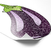 Glitter Eggplant Foto Afdruk (Hoek)