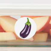 Glitter Eggplant Labels (Aangebracht)