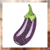 Glitter Eggplant Raamsticker (Vel 2)