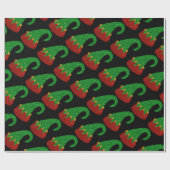 Glitter Elf Pet Cadeaupapier (Vlak)