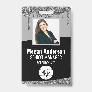 Glitter Employee Photo ID Badge