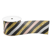 Glitter en diagonale strepen lint (Spoel)