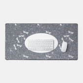 Glitter en libellen op maat bureaumat (Keyboard & Muis)