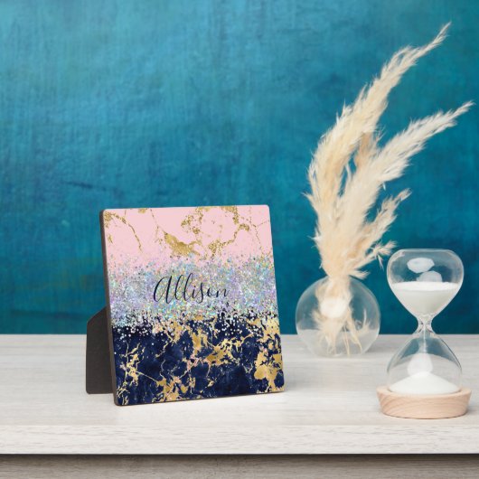 Glitter en marmer op maat fotoplaat (Insitu)