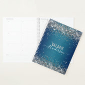 Glitter- en penseelmetalen monogram planner (Display)