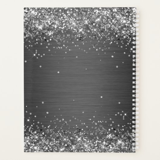Glitter- en penseelmonogram planner (Achterkant)