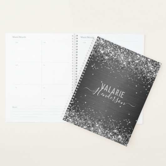 Glitter- en penseelmonogram planner (Display)