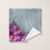 Glitter en Rozen Bad Handdoek (Wasdoekje)